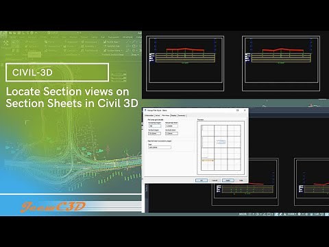Locate Section views on Section Sheets in Civil 3D