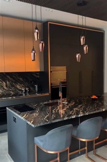 Dark Luxury Kitchen Design That Looks So Expensive