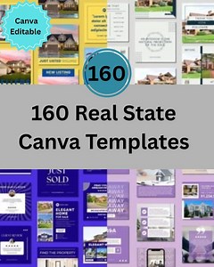 Real Estate Social Media Templates: 180 Realtor Posts (canva Editable) Instagram Posts Bundle Pack - Etsy