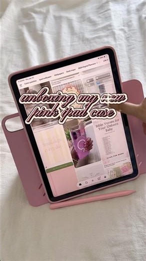 Unboxing my new pink iPad case #ipadaccessories #ipadsetup #pinkipad #ipadair #ipadcase #appleipad