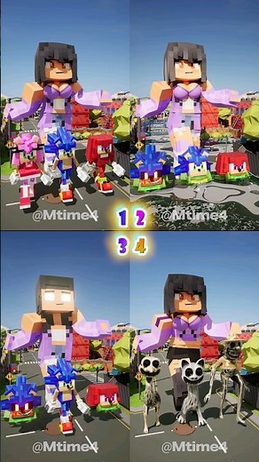 Aphmau & Sonic Team or Herobrine & Sonic.EXE Team | Zoonomaly & Minecraft