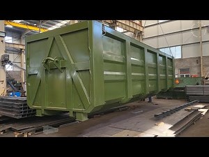 8.5米，36方アームロールバッカン，耐摩耗鋼板材質，産廃コンテナ（鉄バッカン、スクラップボックス、産廃ボックス）PUA20221012