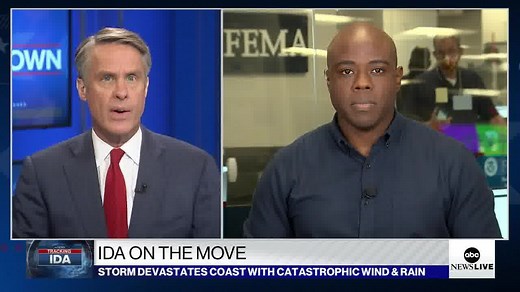 30K views · 318 reactions | ABC News' Kenneth Moton has the latest on FEMA's recovery efforts following Hurricane Ida. https://abcn.ws/2YbGZm3 | ABC News Live | Facebook