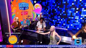 It wasn’t “The Loneliest Time” this morning thanks to Carly Rae Jepsen's epic performance at our GMA Summer Concert Series sponsored by Revlon Hair Tools! 🎶 | Good Morning America