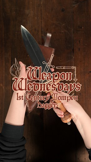 7K views · 312 reactions | Happy Weapon Wednesday! Today we've got the 1st Century Pompeii Dagger from Deepeka. This fully functional dagger is named, designed, and inspired by weapons from the world's most famous volcanic eruption. Get 20% off this dagger and your entire order with code BLACKOUT! --- #medievalcollectibles #weaponwendsday #battleready #fullyfunctional #historical #medieval#pompeii #italian #dagger #Deepeka | Medieval Collectibles | Facebook