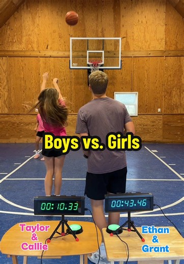 Boys vs. Girls Basketball Challenge: Family Game Night Showdown