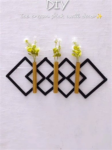 Creative Ice Cream Stick Wall Decor Ideas