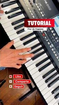 Modo Tutorial - Flor de Capomo #elcoyotemusic#moviditas#teclados #Bailar