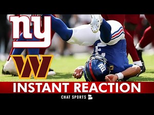INSTANT REACTION! Giants vs. Commanders NFL Week 1: Giants Offense Sucks Again