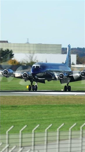 🛬 BUTTER. SMOOTH. LEGENDARY. #aviation #DC6 #DouglasDC6 #ButterLanding