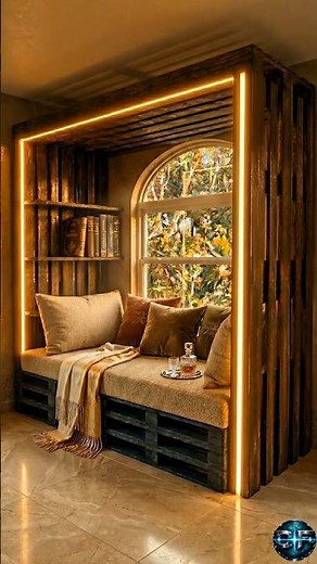 I Built a Cozy Reading Nook From Wooden Pallets in One Day (Step-by-Step DIY) #diy