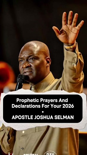 Prophetic Prayers and Declarations for your 2026 #apostlejoshuaselman #thegospelspot247
