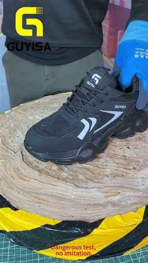 Can These Safety Shoes Survive Extreme Damage? Heavy-Duty Work Footwear Quality Test #workshoes