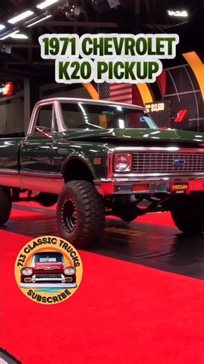 713 Classic Trucks on Instagram: "1971 Chevrolet K20 Pickup. #classictrucks #viralreels #reels #customclassictrucks #liftedtrucks"