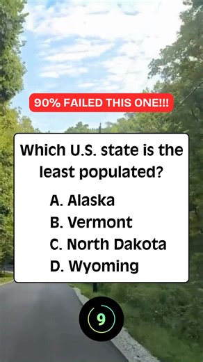 11K views · 487 reactions | Which U.S. state is the least populated? #quiz #QuizTime #fun #noblequiz | Trivia info | Facebook