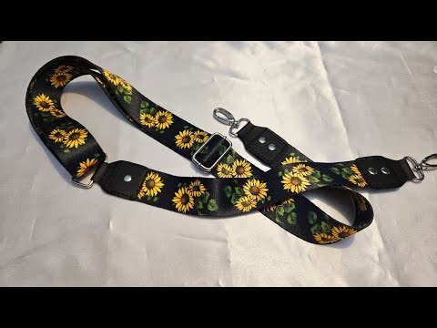 Making an Adjustable Webbing Strap with Faux Leather Ends: Easy-Peasy Tutorial