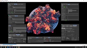 Cinema 4D中使用 X-Particles Explosia FX 和 Octane创建烟火爆炸特效