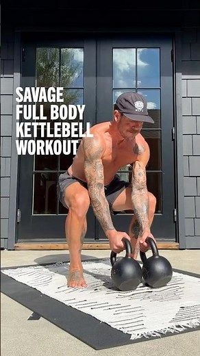 Savage Kettlebell Full Body Workout #homeworkout #workoutroutine #strengthtraining #fitnessshorts