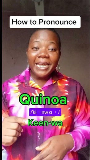 How to Pronounce Quinoa. #pronunciation #learnenglish #usa #uk#india