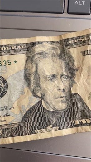 Worn $20.00 Star note - What’s in my pocket change. # Shorts.