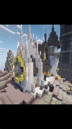 Adding A Gothic Cathedral to my Survival World #minecraft #minecraftbuilding #gaming