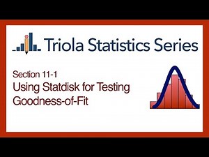 Statdisk Section 11-1: Using Statdisk for Testing Goodness-of-Fit
