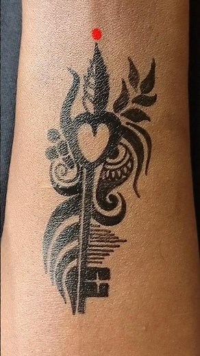Most Beautiful Hand Tattoo Design Ever! ❤️🗝️ #shorts #tattoo #tattooideas #trending