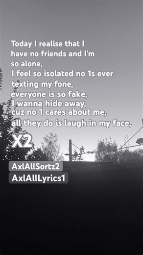 i have no friends -s0rrow (LYRICS) #edit #song #music #lyrics #fyp #shorts #pics #landscape #facts