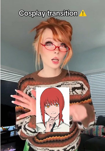 🍽️ #makima #chainsawman | Tiktok Cosplay Transitions Trends