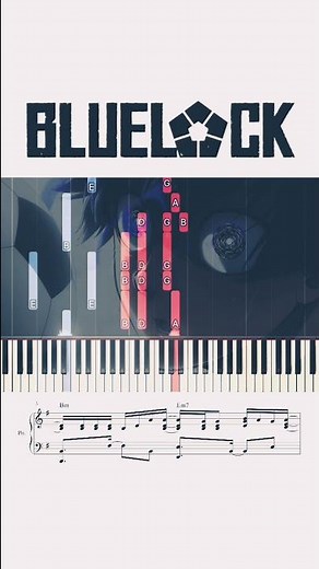 Blue Lock Opening - Chaos ga Kiwamaru by UNISON SQUARE GARDEN (Piano Tutorial + Sheets)
