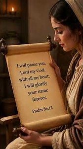 “With All My Heart, I Will Praise You, Lord 🙏❤️ | Psalm 86:12” #motivation #psalm100 #faith