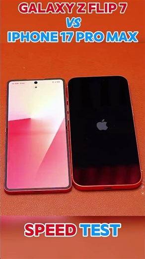 iPhone 17 Pro Max vs Samsung Galaxy Z Flip ⚡ Speed Test🚀 #iphone #samsung