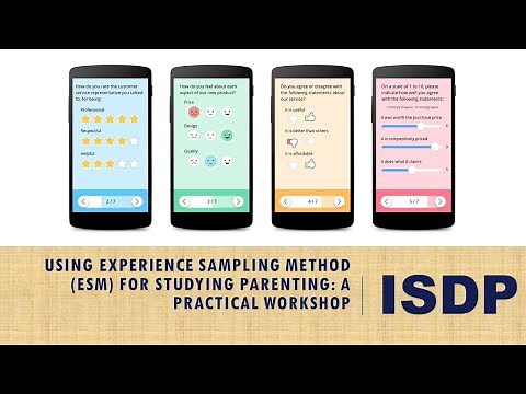 [WORKSHOP] Using experience sampling method (ESM) in Developmental Science