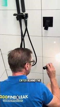 Shower leak detection using thermal imaging and dyes #leak #leakdetection #1300findleak #showerleak