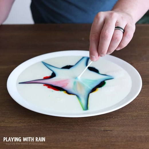 Color Changing Milk Experiment