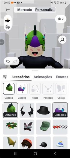 Fazendo um avatar fofo no #roblox