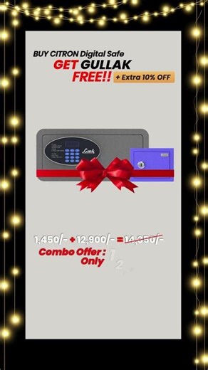 Link Smart Citron Safe Locker – Free Gullak Safe + Extra Discount!