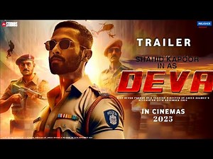 Deva - Official Trailer | Shahid Kapoor | Pooja Hegde | Deva New Movie Trailer | Deva Movie | 2025