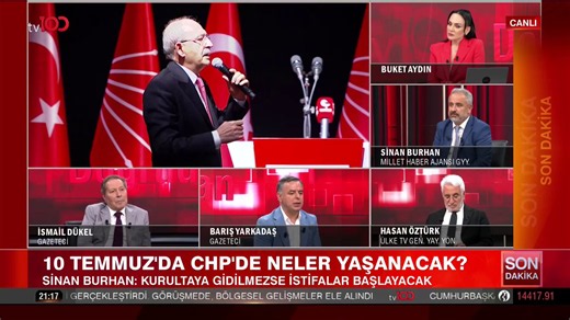 İhraç edilenlerle birlikte 52 vekil var istifa etmesi beklenen. @tv100