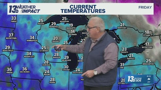 Jim O'Heir gives the forecast at 13 ON YOUR SIDE