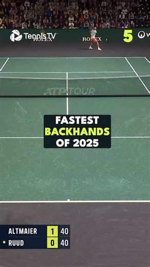Speed off the charts 📈 The 5 fastest backhands of 2025! | Tennis TV