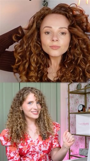 Barbie Delle | Curly Hair Tips on Instagram: "Are these super viral volume hacks from @hanzcurls genius or garbage? I’ll watch and react in real time and let you know whether or not it’s worth recreating next wash day! Let’s go 🫶 #curlyhair #youtube #curlyhairroutine #hairtips #curlyhairtutorial #curlygirl #curls"