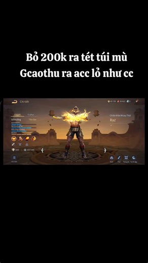 Bỏ 200k ra acc lỏ như cc #lienquanmobile #keorankmuahe #lienquan #liênquânmobile #aov