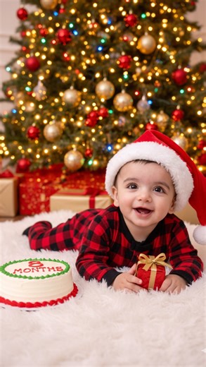 DEEVANSHI SUDHA TAKKAR / MAKEUPARTIST ❤️ on Instagram: "MY PRECIOUS SANTA 💋♥️ NIRVAY TAKKAR💙 Our best gift of 2025 🧿 god has showered 🙏 Forever grateful 🙏♥️ #christmas #chrishtmasshoot #babysanta #santa #babyboy #bestgift #boymom #jesus #christmasinspo #inspiration #babyshooting #tredingreels #babylove"