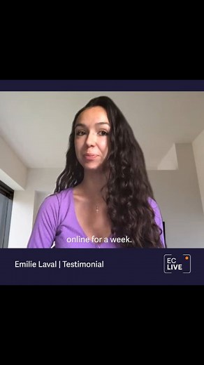 Want to speak English but can't travel? Our EC Live online class could be for you! See what Emilie had to say about her experience. . . . #learnenglishonline #onlinelearning #eclive #englishcourse #languageschool | EC English Language Centres