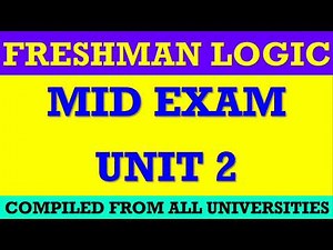 Freshman Logic Midexam
