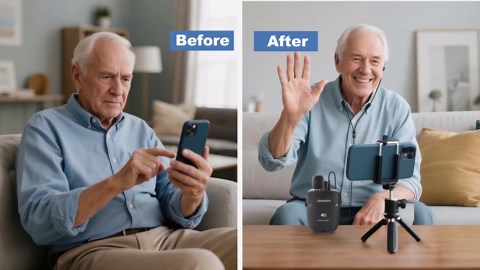 Personal Sound Amplifier for Seniors, Voice Enhancement Devices, Pocket Sound Amplifiers for Elderly People, Adults, 50dB Gain, with Headphones & Earbud, 3 Types Mics, 3 Tone, Volume Control