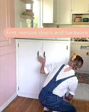 DIY Fluted Cabinet Doors - Apartment Friendly