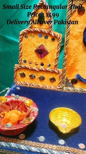 Mini Rectangular thal with Urdu Alphabets Now available @ardecorations-100.#03197621124 #whatsapp