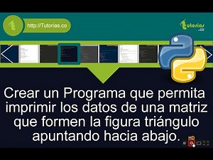 arrays – python (figura triangulo inferior)